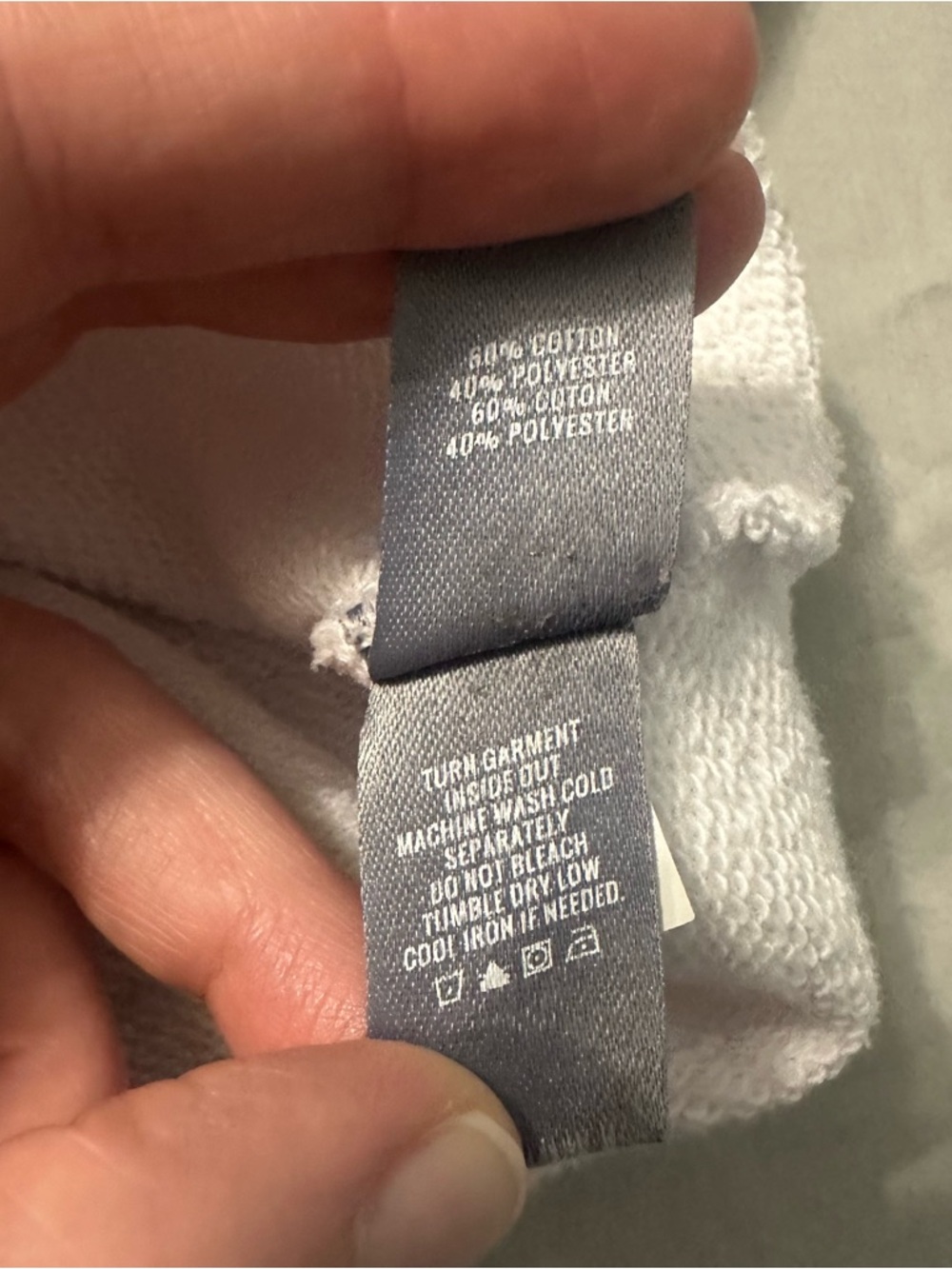 Aerie Cropped White Hoodie Ribbon Drawstrings M - Picture 4 of 9